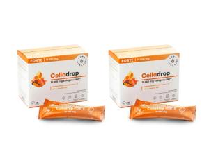 AURA HERBALS Zestaw 2x Colladrop Forte, kolagen morski 10000 mg 30 szt