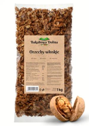ORZECHY WŁOSKIE ŁUSKANE 1 KG (1000 G) ORZECH POŁÓWKA KAWAŁEK NATURALNE
