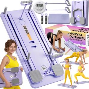 PILATES REFORMER DESKA DO ĆWICZEŃ WIELOFUNKCYJNA 12w1 ZESTAW DO PILATESU