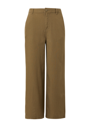 Spodnie culottes z mieszanki lnu