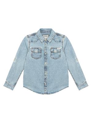 Guess Koszula jeansowa L6RH00 D4EU0 Niebieski Regular Fit