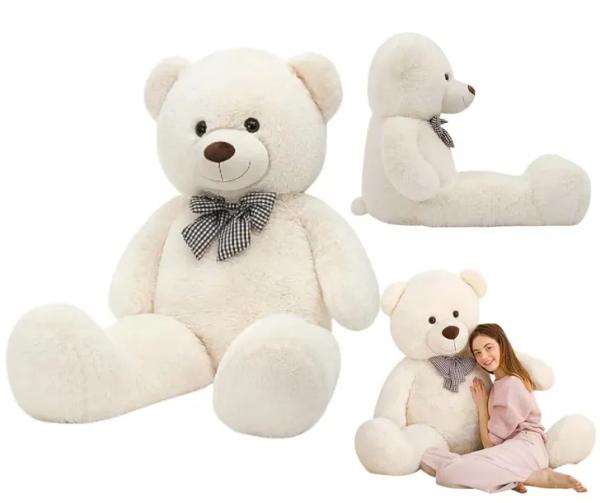 MASKOTKA MIŚ PLUSZOWY DUŻY PLUSZAK ZABAWKA 140CM PREZENT DLA DZIECKA MIĘKKI