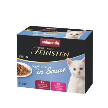 animonda Vom Feinsten mokra karma dla kociąt, Wykwintna Rafinacja, w sosie, pakiet mix 8x85g