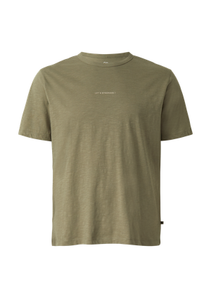 T-shirt o nowoczesnym kroju z nadrukiem z przodu i z tyłu