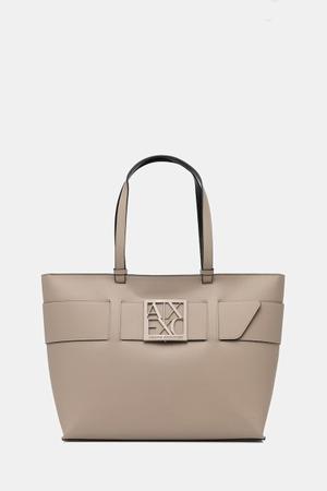 Armani Exchange torebka shopper damska z imitacji skóry