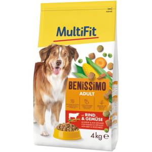 MultiFit Benissimo sucha karma dla psa dorosłego, z wołowiną i warzywami 2x4 kg