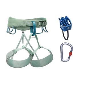 BLACK DIAMOND uprząż wspinaczkowa zestaw W MOMENTUM HARNESS zielony (M)