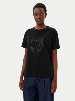 Liu Jo T-Shirt WA5230 JS904 Czarny Regular Fit