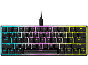Klawiatura przewodowa CORSAIR K65 RGB MINI 60% - Cherry MX Red CH-9194014-NA Czarny