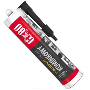 Uszczelniacz silikon do kominów i pieców CX80do+1500°C CZARNY 300 ml 1 szt.