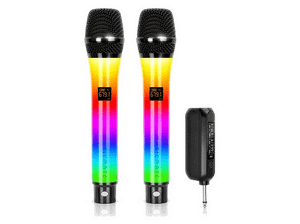 Mikrofon bezprzewodowy MUSIC MATE MM-300 Colorvoice Duo 2szt. Czarny