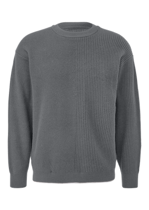 Sweter z dzianiny z warstwami