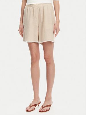 ICONA Szorty materiałowe RP5LE006 Beżowy Regular Fit