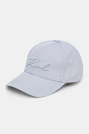 Karl Lagerfeld czapka z daszkiem damska bawełniana K/SIGNATURE