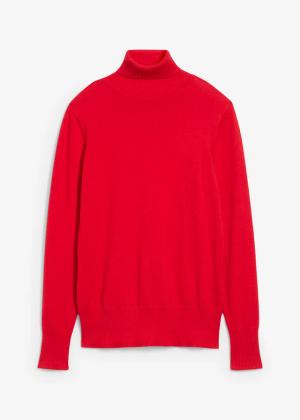 Sweter z golfem z cienkiej dzianiny