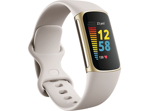 Smartband FITBIT Charge 5 Złoty/Księżycowa biel (Lunar White)