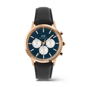 Daniel Wellington DW Watch Iconic Chronograph Sheffield Arctic Panda Rose Gold 42mm