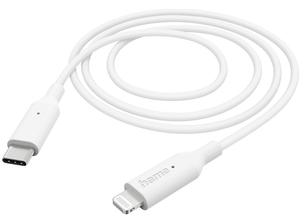 Kabel HAMA Ładujący/data MFI USB-C - Lightning 1m Biały