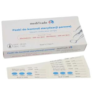 TESTY DO STERYLIZACJI PAROWEJ KLASA 5 PASKI DO AUTOKLAWU KLASY V 2x200szt.