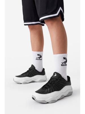SHAQ Buty do koszykówki EO-NET LOW AQ95089B-BW Czarny