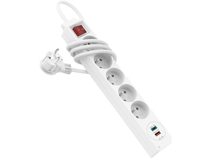 Listwa zasilająca HAMA Premium 5gn, 2xUSB C/A 1.5m