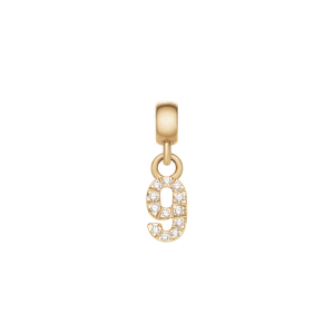 Daniel Wellington DW Charm Number 9 Gold