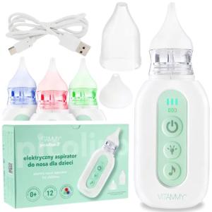 ASPIRATOR ELEKTRYCZNY DO NOSA NA KATAREK ODCIĄGACZ KATARU VITAMMY PICOLINO