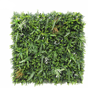 Panel zielony 100 x 100 cm mix liści zielono-białych