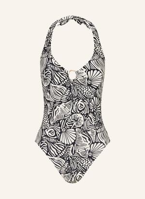 Seafolly Strój Kąpielowy Z Wiązaniem Na Szyi Shells schwarz
