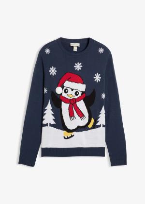 Sweter z bożonarodzeniowym motywem