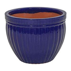 Donica Glazed Pumpkin Falling Blue D19H18