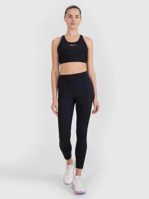 4F legginsy sportowe damskie do ćwiczeń 4FWSS25TFTIF304 czarne (M)