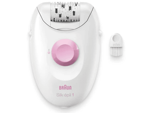 PRODUKT PO EKSPOZYCJI - Depilator BRAUN Silk Epil 1 1-000 Biało-różowy