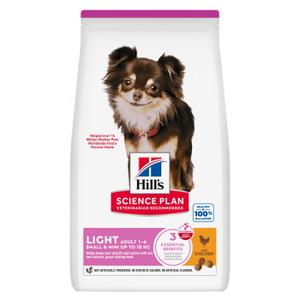 Hill's Science Plan karma sucha dla psów, Light, Small & Mini Adult, z kurczakiem 6 kg