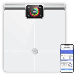 Waga Łazienkowa Analityczna 57 Parametrów Apple Health, Google Fit, WIFI