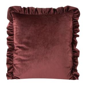 Poszewka dekoracyjna VELVET25N 45 x 45 cm czerwona