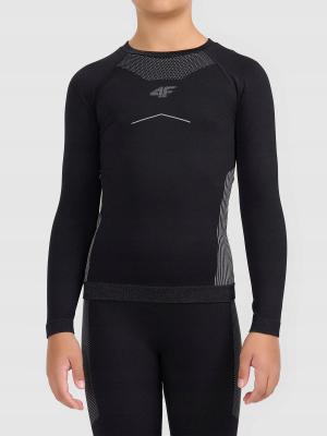 4F Bielizna narciarska bezszwowa koszulka F300 SKI UNDERWEAR czarna (164)