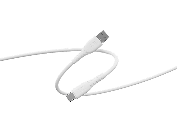 Kabel ISY IUC-1102 USB-A do USB-C 1.5m Biały