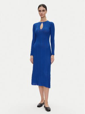 Pepe Jeans Sukienka dzianinowa Natasha PL953642 Niebieski Slim Fit
