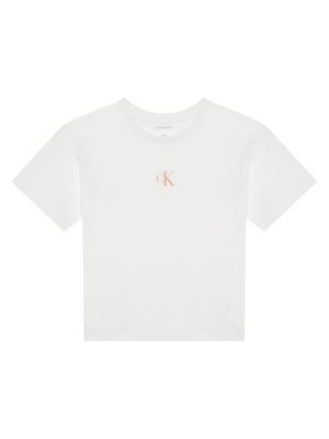 Calvin Klein Jeans T-Shirt IG0IG02136 Biały Boxy Fit