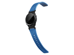 Pasek magnetyczny UNIQ Fluo do Garmin Quick Release 22mm i QuickFit Niebieski