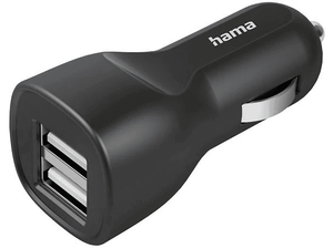 Ładowarka samochodowa HAMA 2xUSB-A Czarny 201636