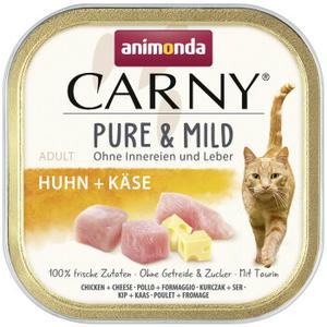 animonda Carny mokra karma dla kota dorosłego Pure and Mild Kurczak i ser 32x100 g