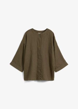 Bluzka oversize z czystego lnu