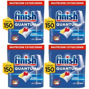 4x Kapsułki do zmywarki FINISH Quantum All in 1 Lemon 150szt