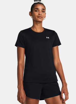 UNDER ARMOUR koszulka t-shirt damski sportowy Tech SSV- Solid czarna (L)