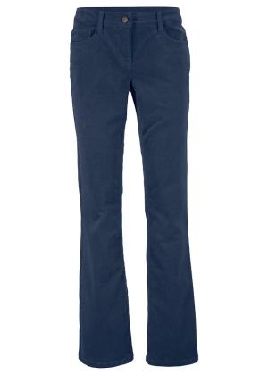 Sztruksowe spodnie bootcut z mieszanki bawełny