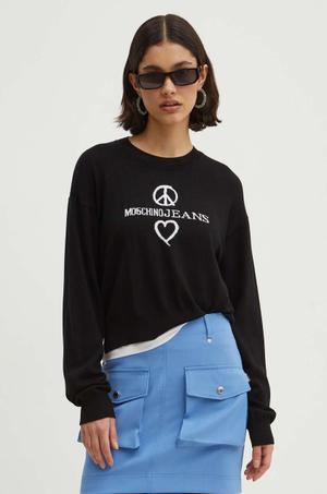 Moschino Jeans sweter wełniany