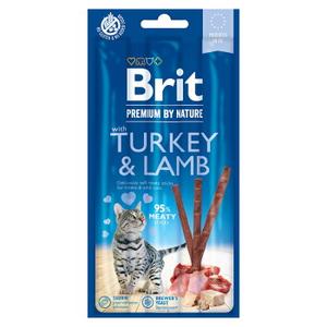 Brit Premium by Nature Cat Sticks z indykiem i jagnięciną 3 x 5 g