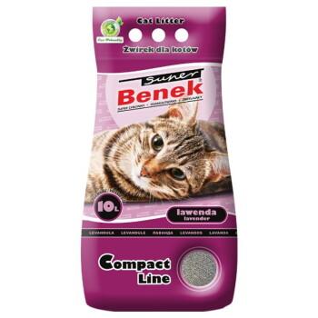 Benek Super Compact Lawenda żwirek dla kota 10 l